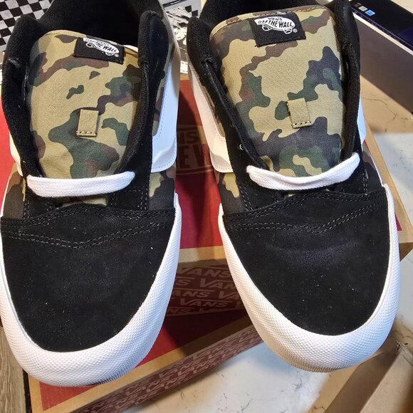 Vans Knu Skool Mens Casual Shoes Camo Green Black VN000D22YJ7 Size 12 NIB - Picture 5 of 13